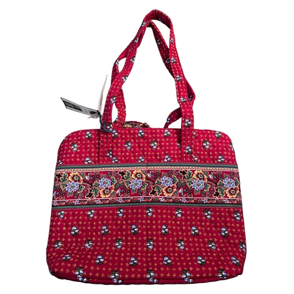 Vera Bradley Handbags - NWT RARE Vintage 2000 Retired Provincial Red Vera Bradley 110 Travel Tote Bag